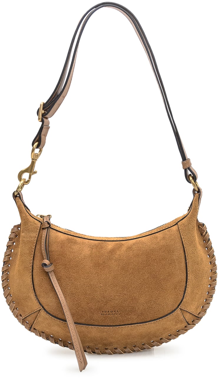 Isabel Marant Isabel Marant Beige suede Oskan moon shoulder bag Beige