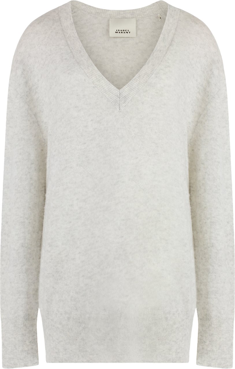 Isabel Marant Larana cashmere blend pullover Lichtgrijs