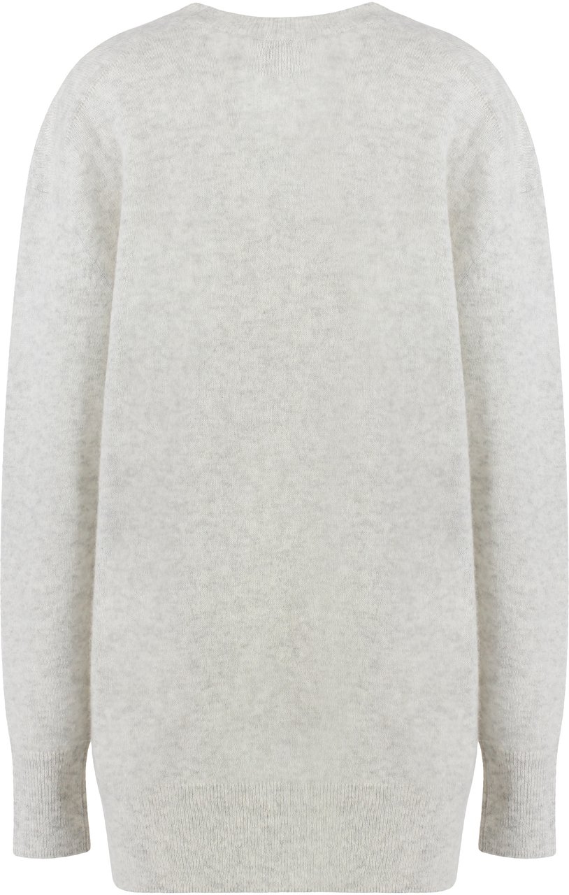 Isabel Marant Larana cashmere blend pullover Lichtgrijs