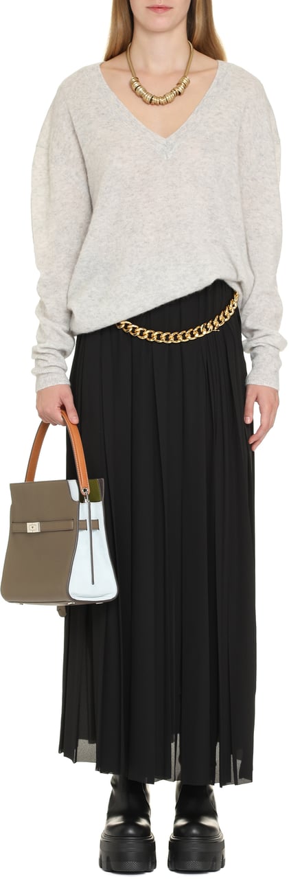 Isabel Marant Larana cashmere blend pullover Lichtgrijs