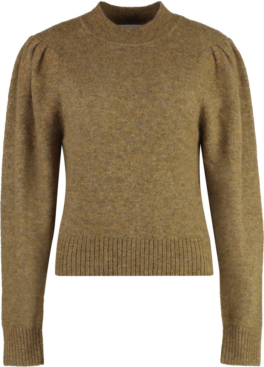 Isabel Marant Honey Wool-blend crew-neck sweater Neutraal