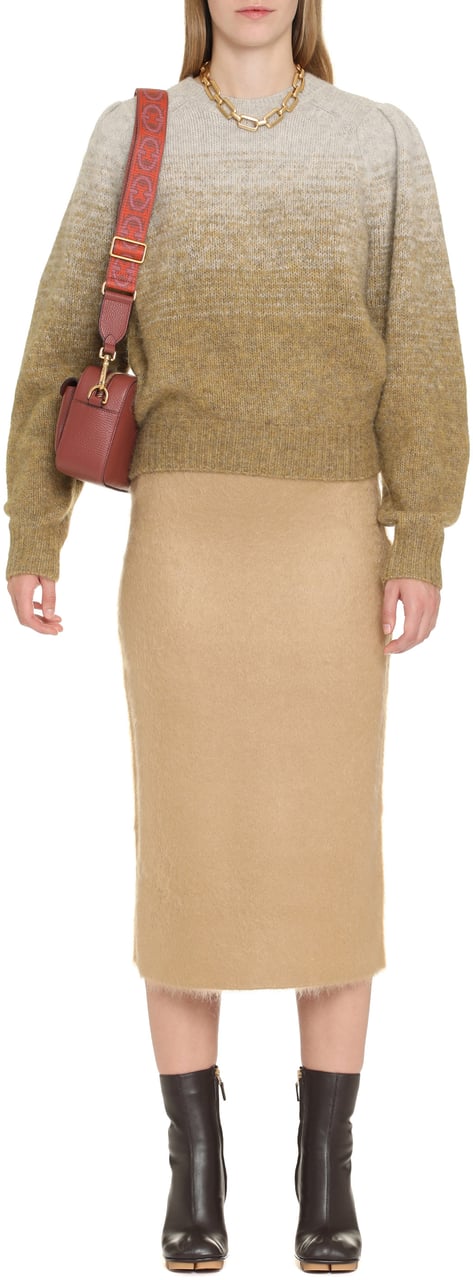 Isabel Marant Peytona wool-blend crew-neck sweater Neutraal