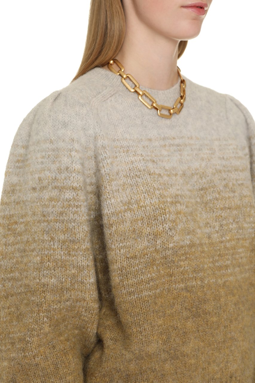 Isabel Marant Peytona wool-blend crew-neck sweater Neutraal