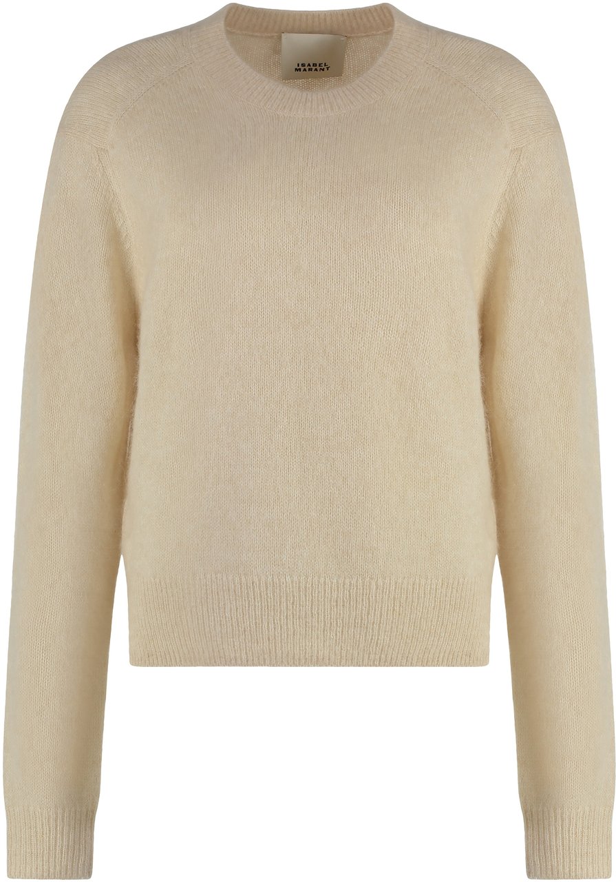 Isabel Marant Lylia long sleeve crew-neck sweater Beige