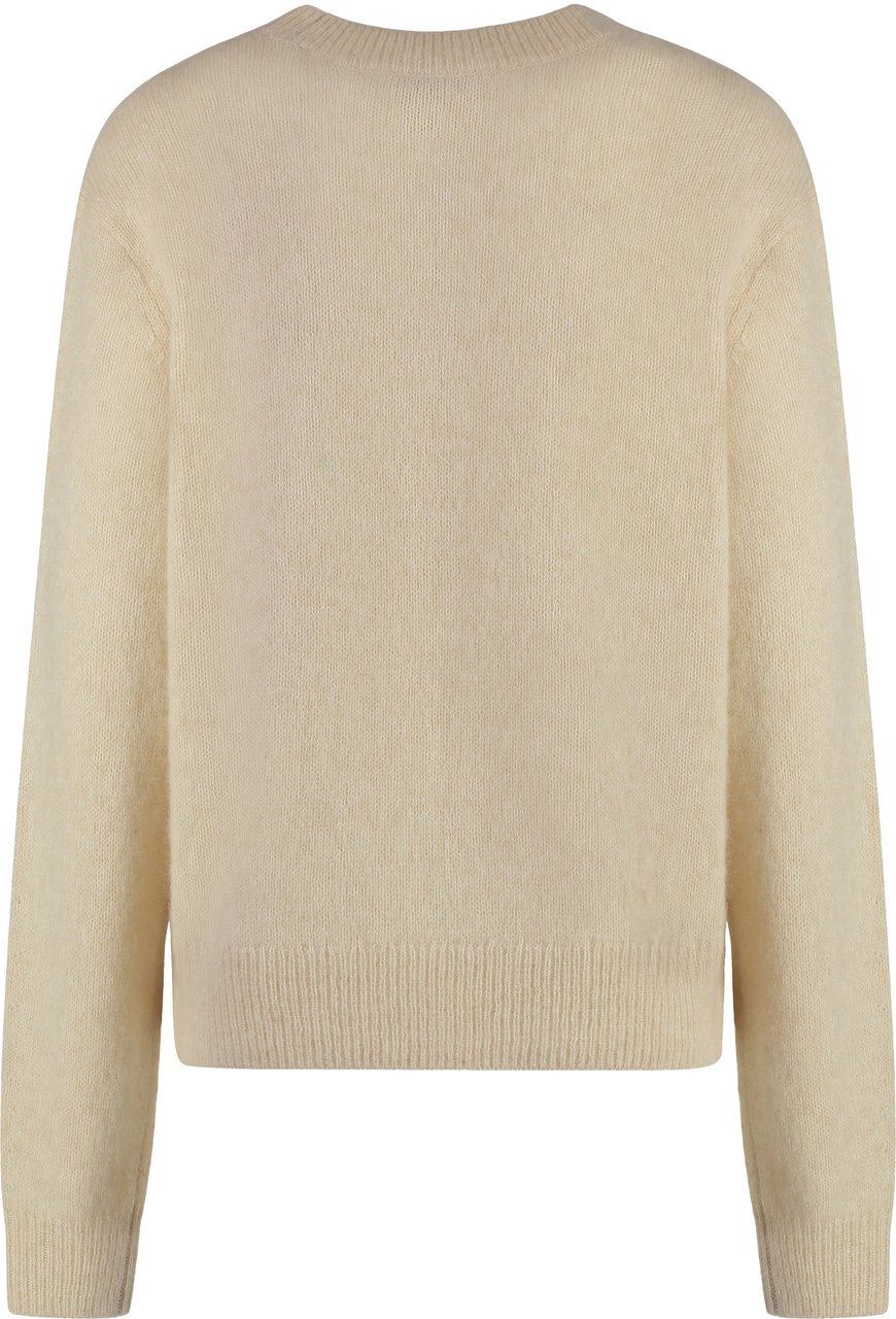 Isabel Marant Lylia long sleeve crew-neck sweater Beige