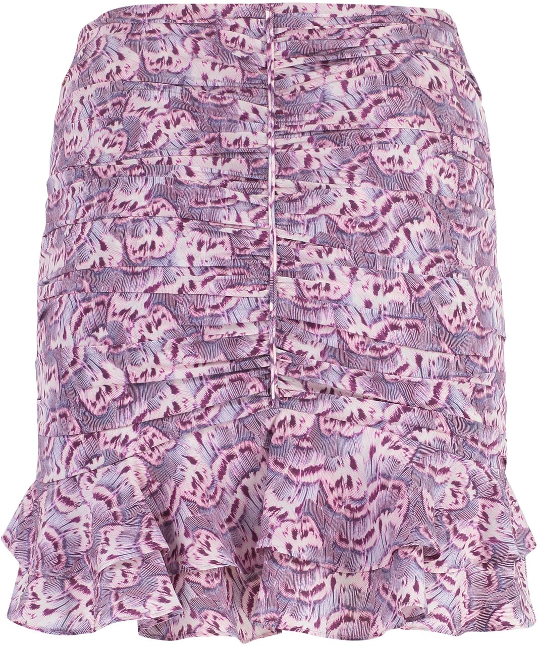 Isabel Marant Milendi printed silk skirt Paars