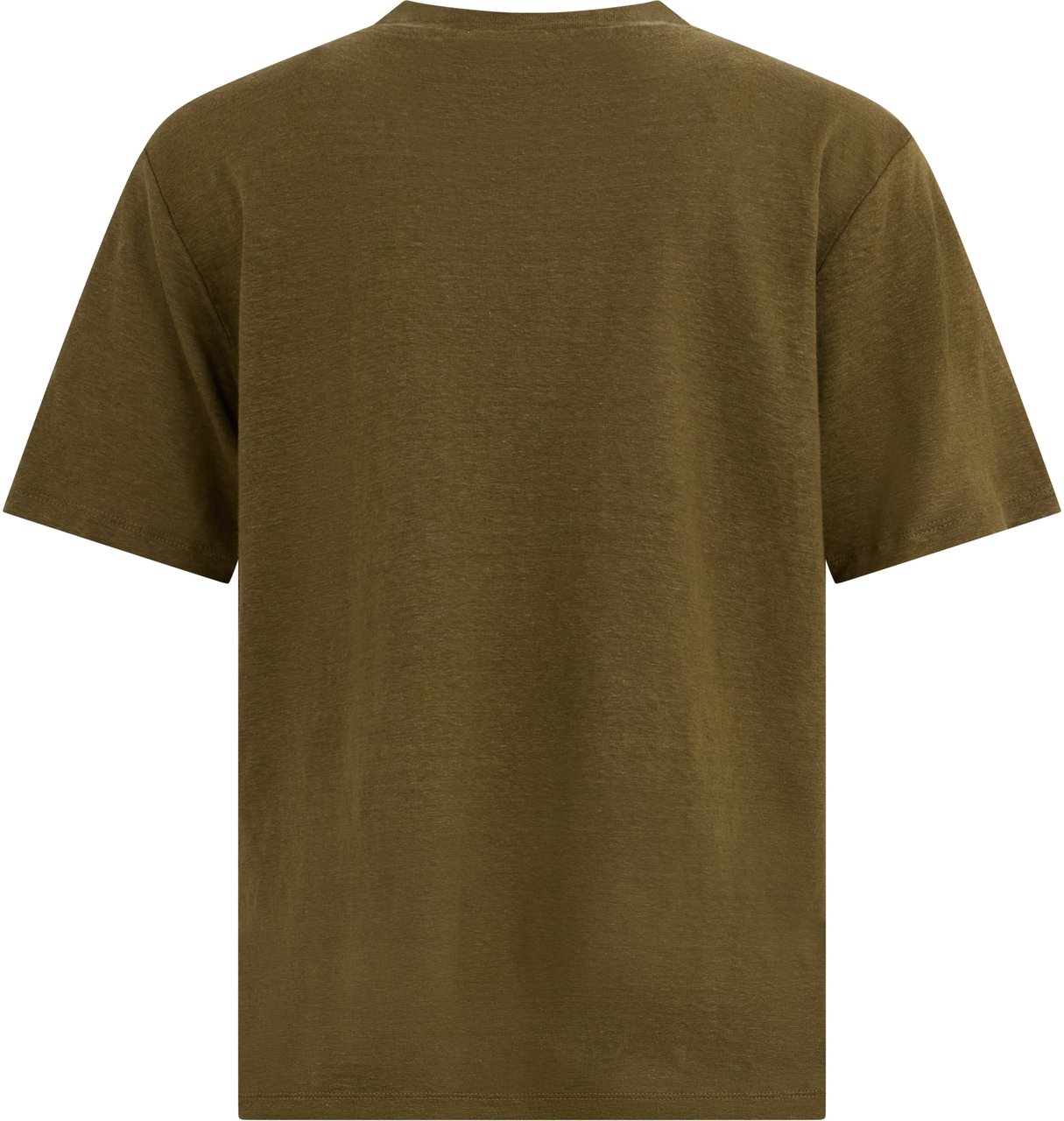 Isabel Marant Linen t-shirt with print Groen