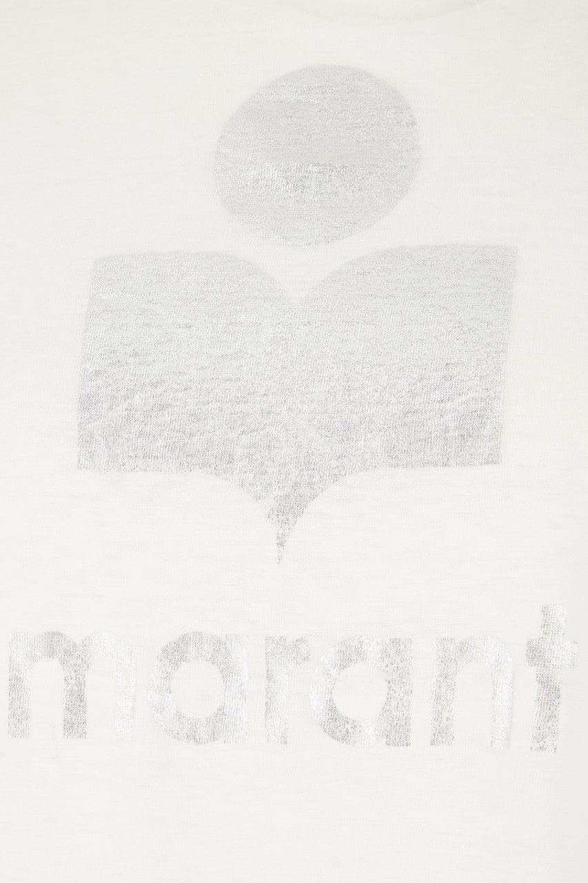 Isabel Marant Marant Etoile White linen t-shirt Wit