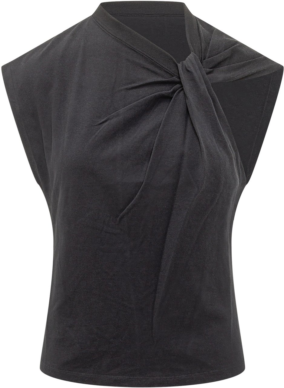 Isabel Marant Top Nodo Asimmetrico Donkergrijs