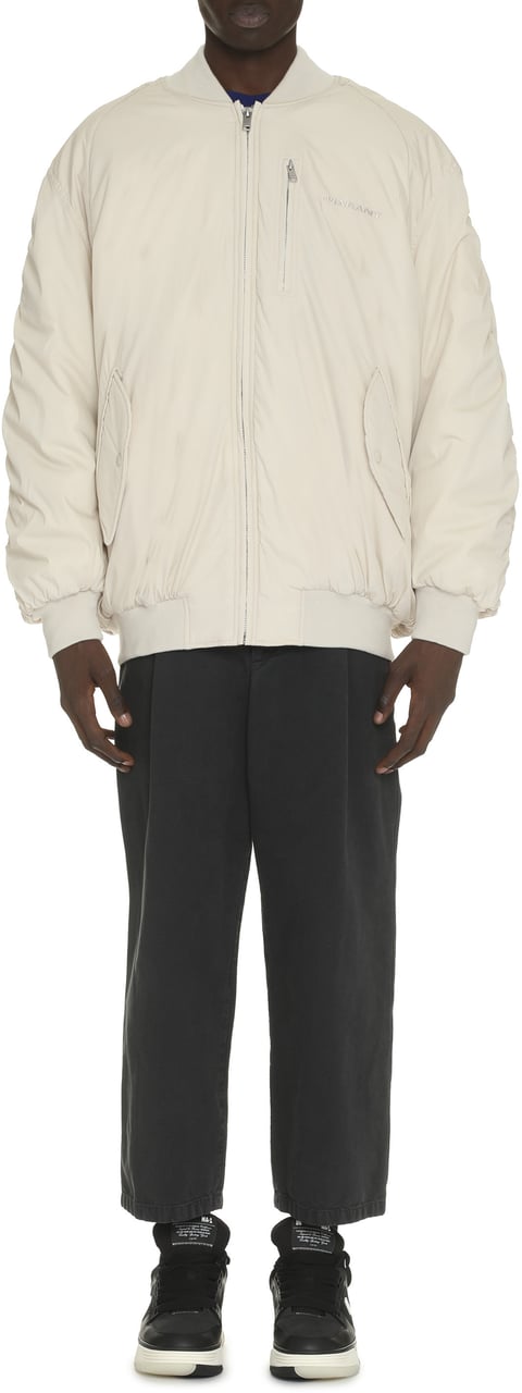 Isabel Marant Bakya oversize bomber jacket Beige