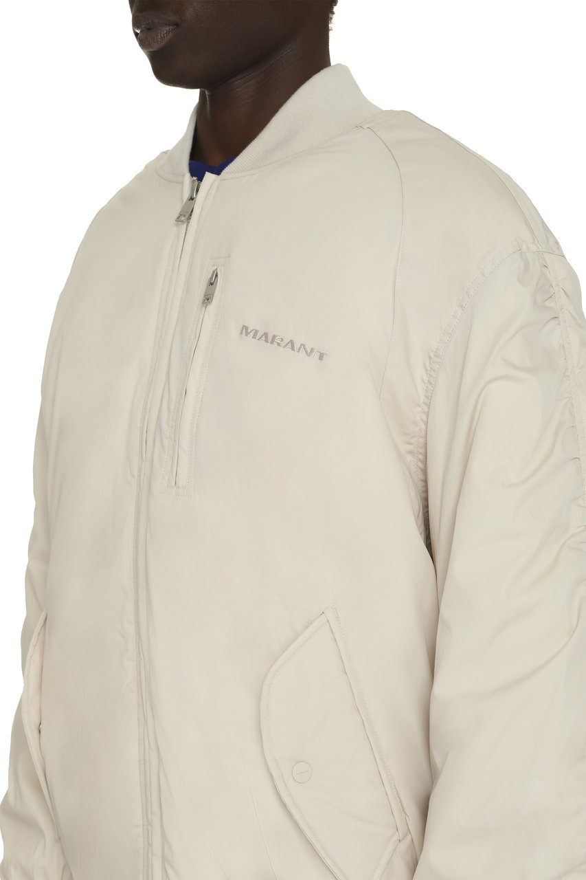 Isabel Marant Bakya oversize bomber jacket Beige