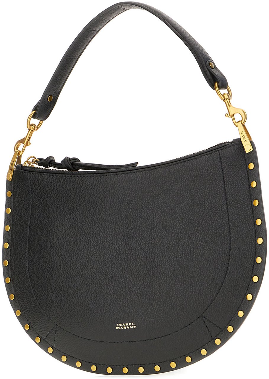 Isabel Marant Isabel Marant Black leather Oskan shoulder bag Zwart