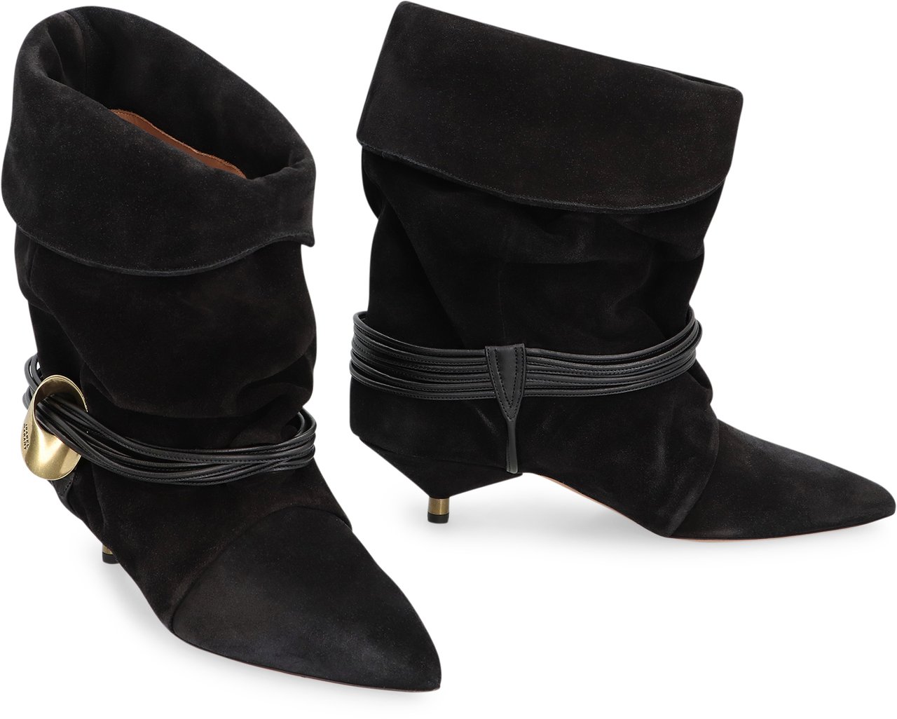 Isabel Marant Edrika suede ankle boots Zwart