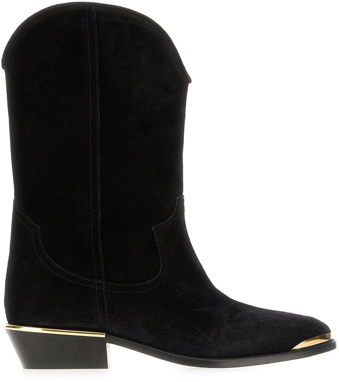 Isabel Marant Isabel Marant Black suede ankle boots Zwart