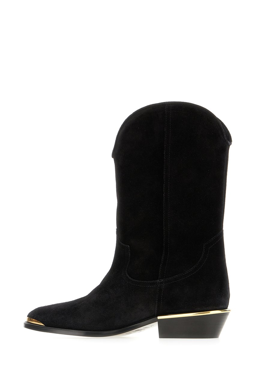 Isabel Marant Isabel Marant Black suede ankle boots Zwart