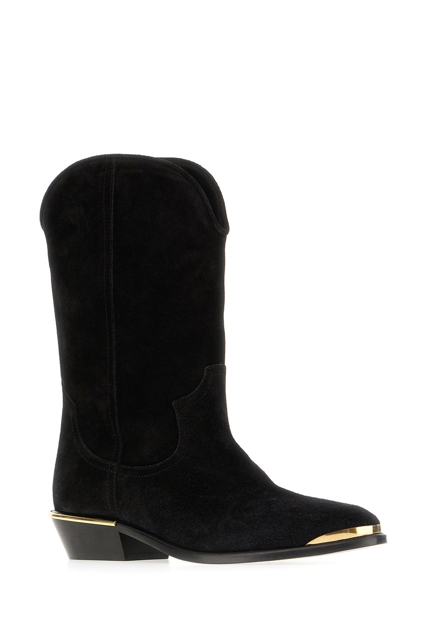 Isabel Marant Isabel Marant Black suede ankle boots Zwart