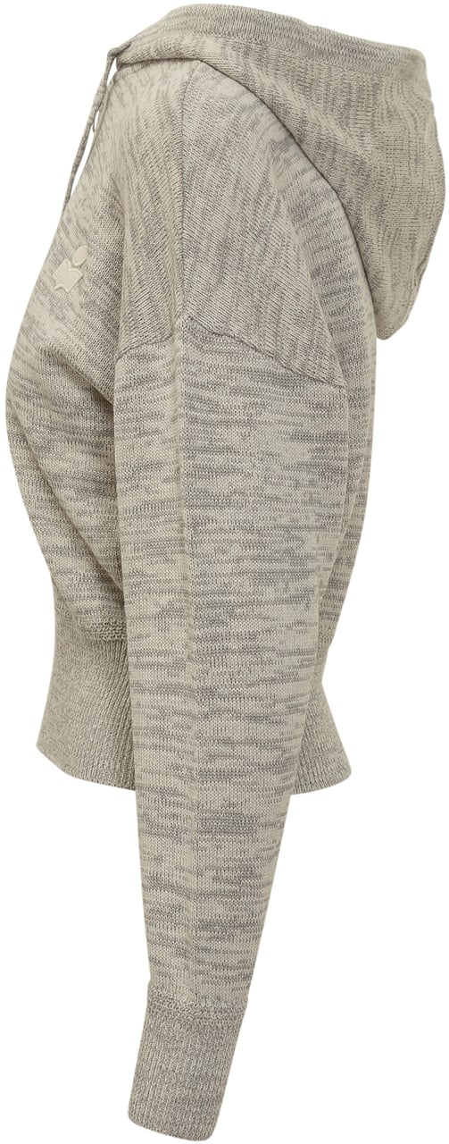 Isabel Marant Isabel Marant Étoile Felpa Grigia con Cappuccio e Logo Grijs