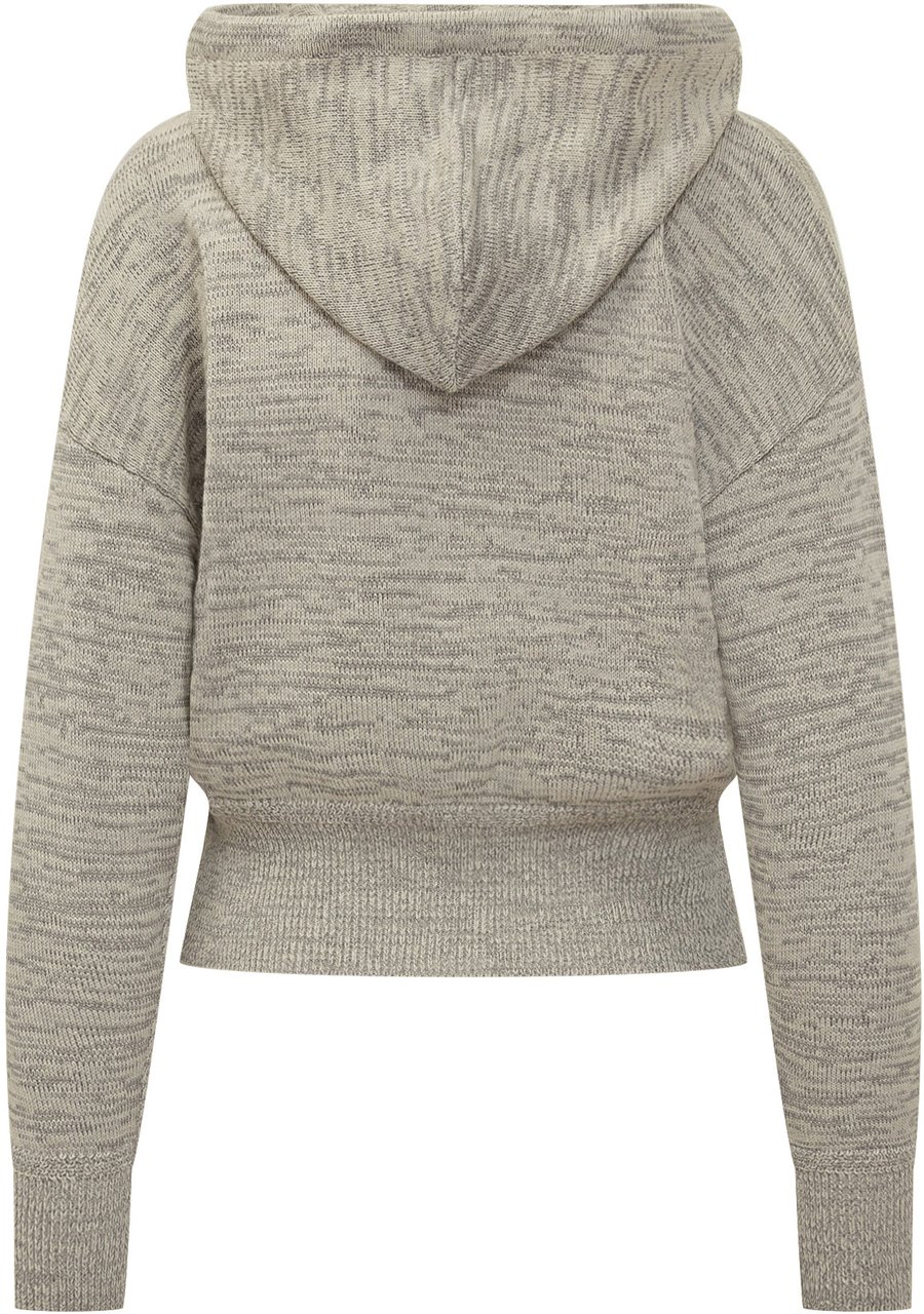 Isabel Marant Isabel Marant Étoile Felpa Grigia con Cappuccio e Logo Grijs