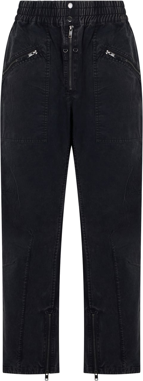 Isabel Marant Sports pants with zipper Zwart