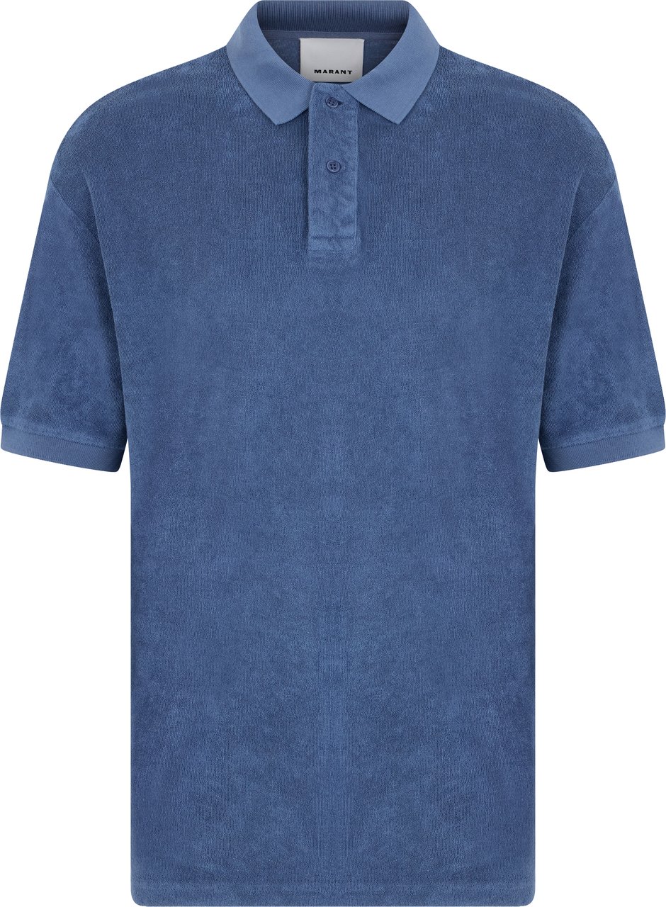 Isabel Marant Short sleeve polo Lichtblauw