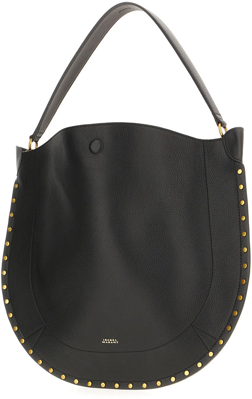 Isabel Marant Isabel Marant Black leather Oskan shoulder bag Zwart