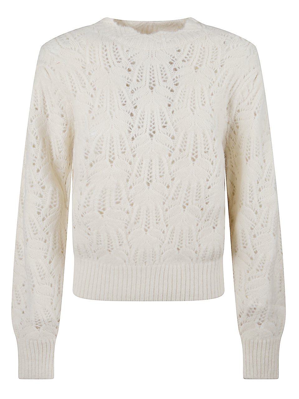 Isabel Marant Delicate Openwork Knit Celestine Sweater Wit
