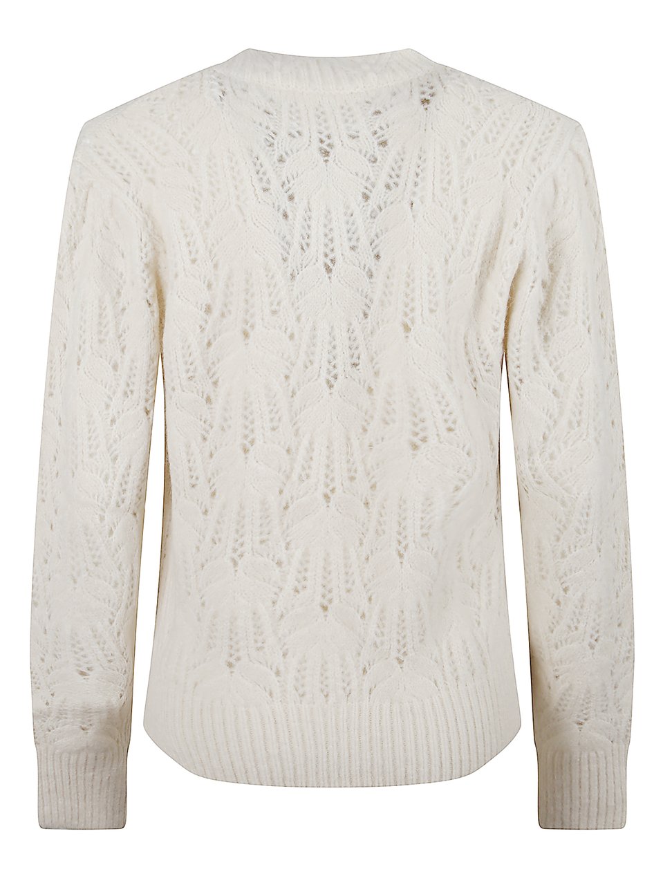Isabel Marant Delicate Openwork Knit Celestine Sweater Wit