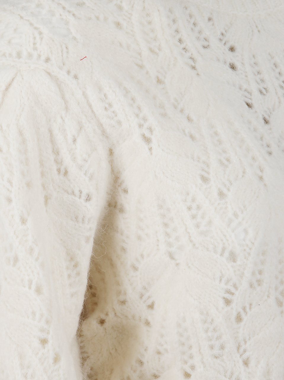 Isabel Marant Delicate Openwork Knit Celestine Sweater Wit