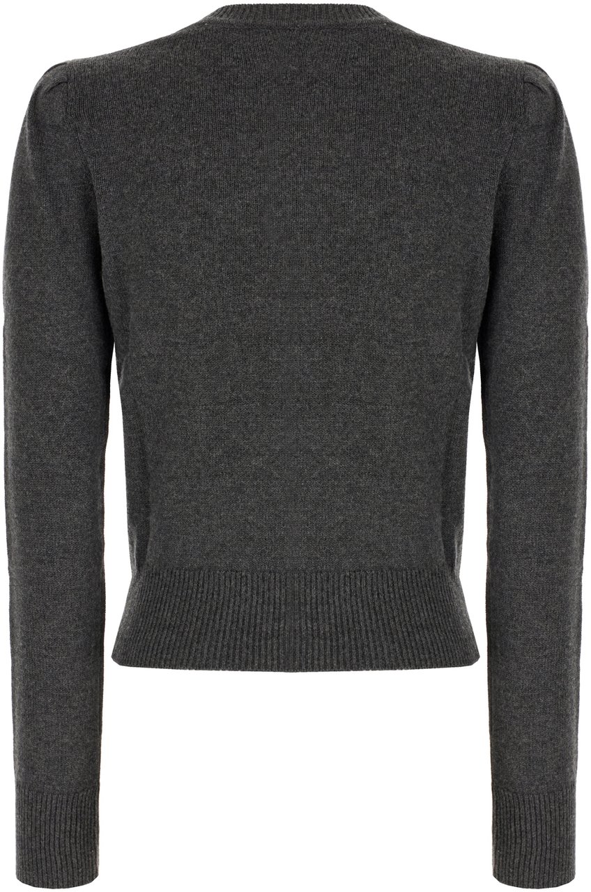 Isabel Marant Marant Etoile Charcoal cotton blend sweater Zwart