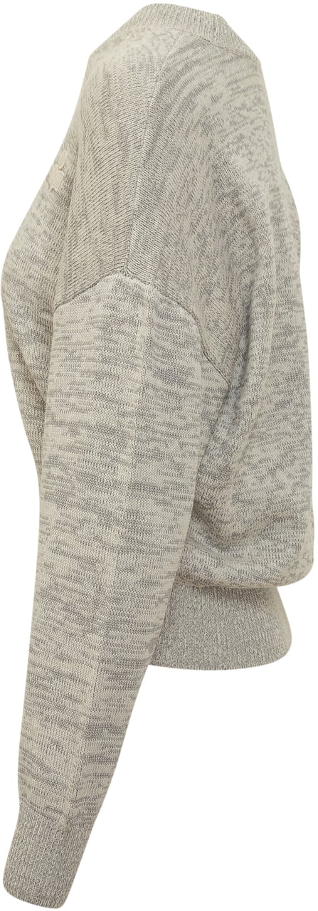 Isabel Marant Isabel Marant Étoile Maglia Grigia con Logo Ricamato Grijs