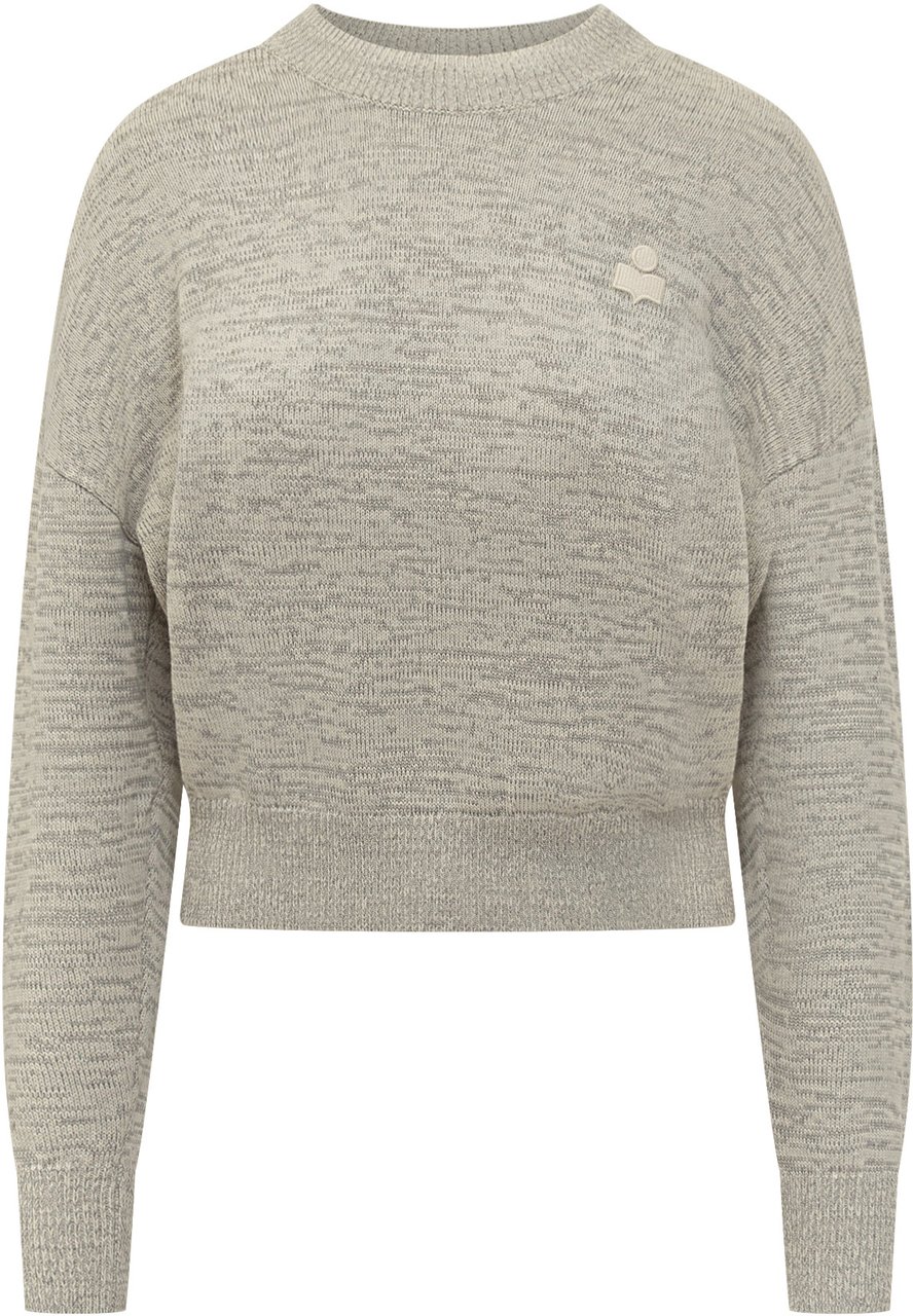 Isabel Marant Isabel Marant Étoile Maglia Grigia con Logo Ricamato Grijs