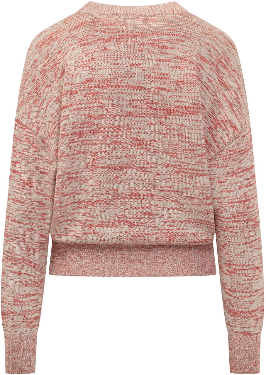 Isabel Marant Isabel Marant Étoile Maglia Rosa Mélange con Logo Rood