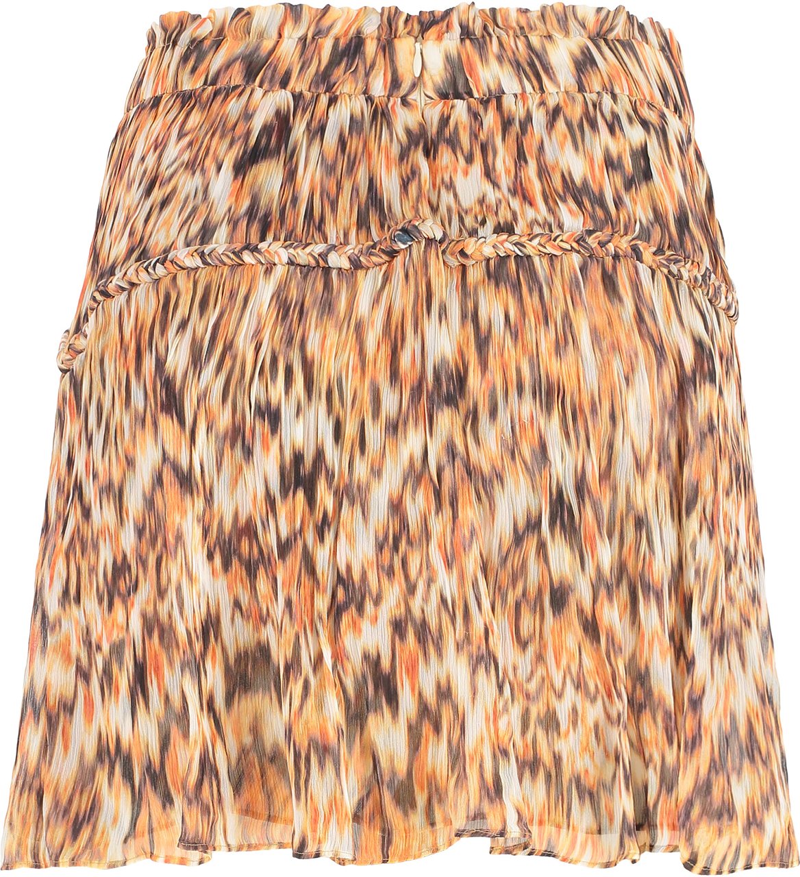 Isabel Marant Roumi printed silk skirt Oranje