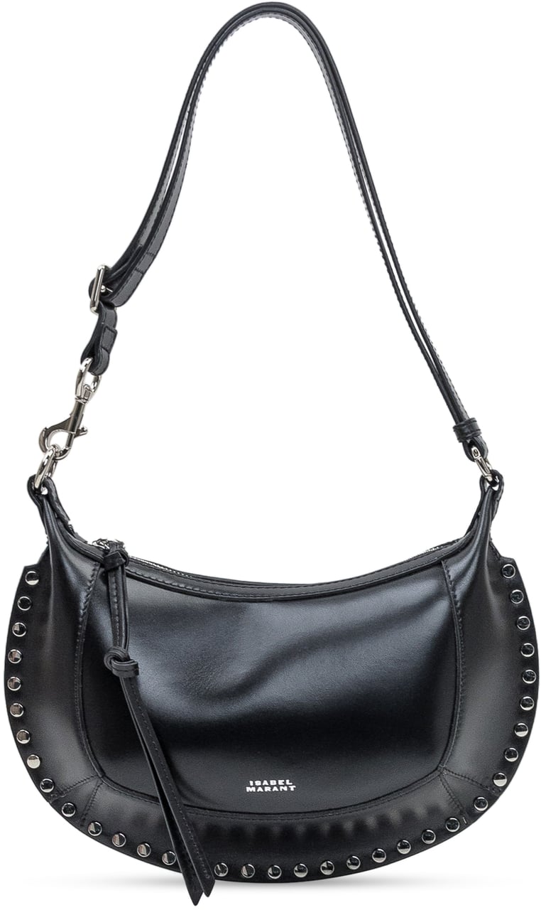 Isabel Marant Isabel Marant Borsa Oskan Moon in Pelle con Borchie Zwart