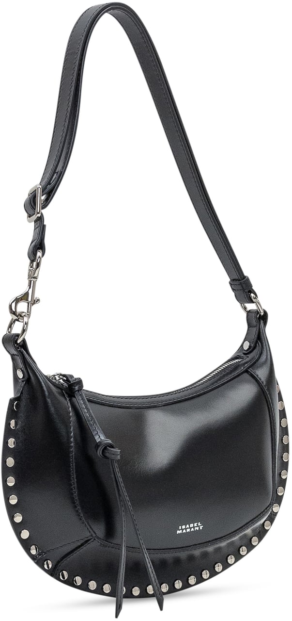 Isabel Marant Isabel Marant Borsa Oskan Moon in Pelle con Borchie Zwart