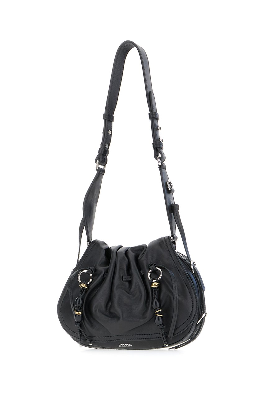 Isabel Marant Isabel Marant Black leather Bolton shoulder bag Zwart