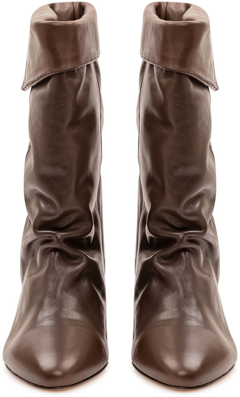 Isabel Marant Stivali Dalby con Gambale Morbido Bruin