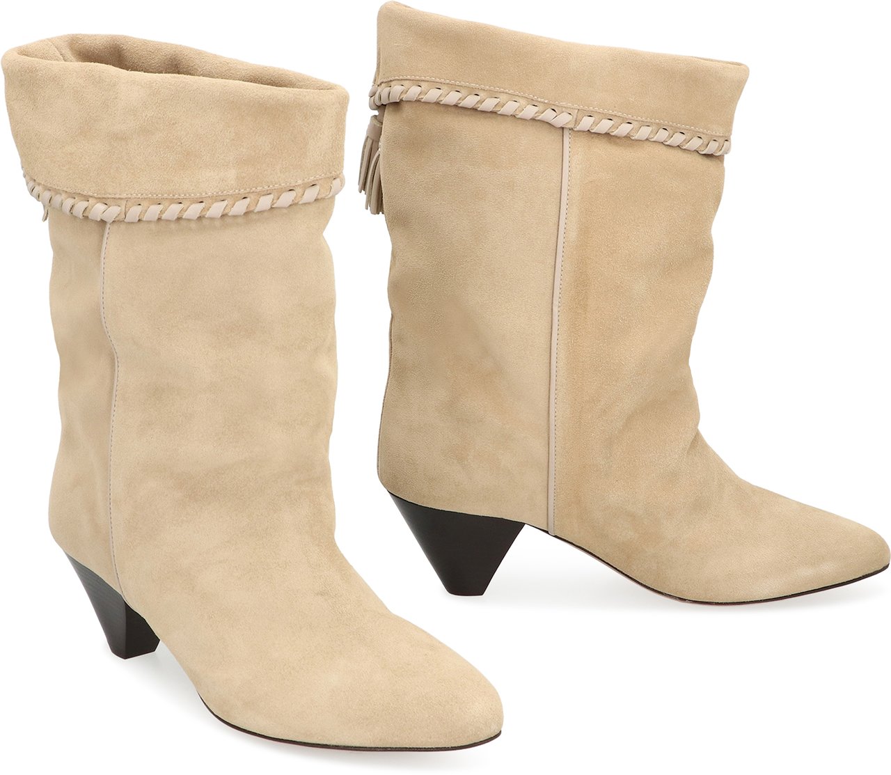 Isabel Marant Dalby boots in suede Neutraal
