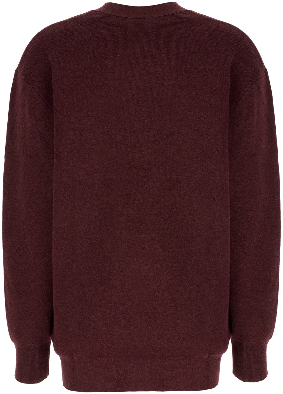 Isabel Marant Marant Etoile Plum stretch cotton blend cardigan Paars