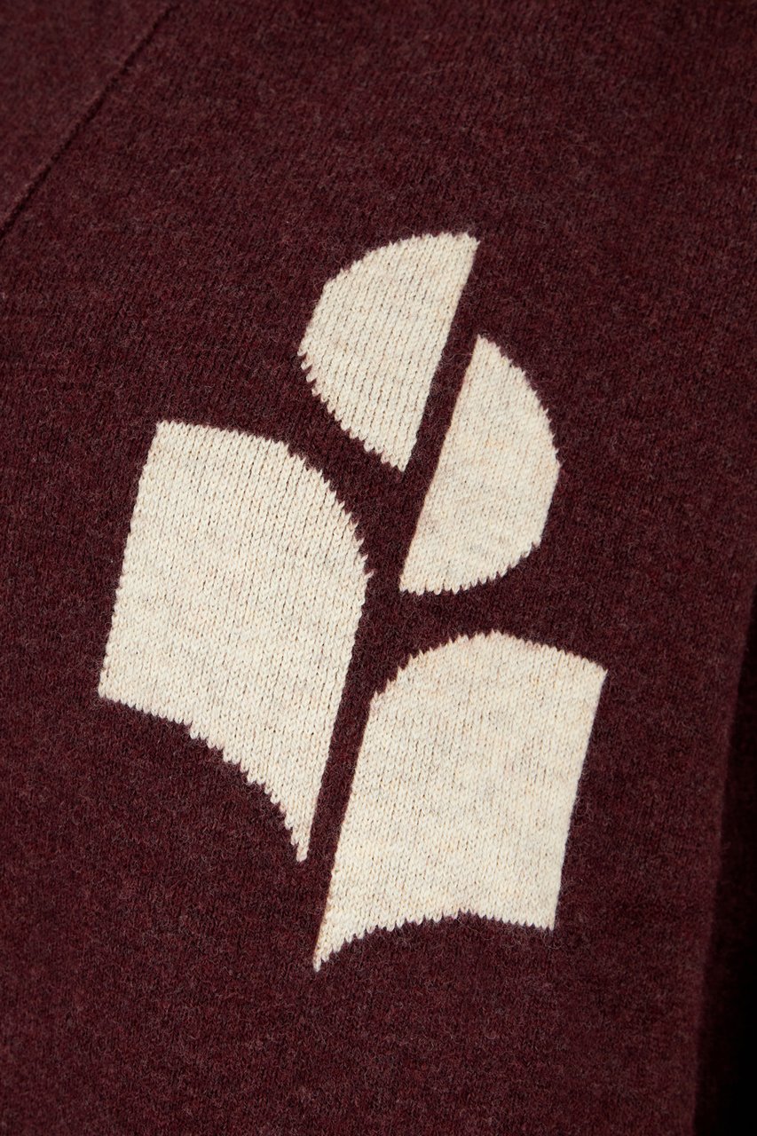 Isabel Marant Marant Etoile Plum stretch cotton blend cardigan Paars