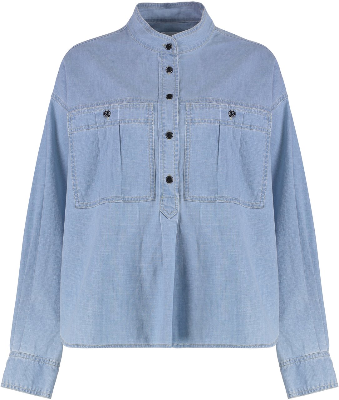 Isabel Marant Vero Cotton blouse Blauw