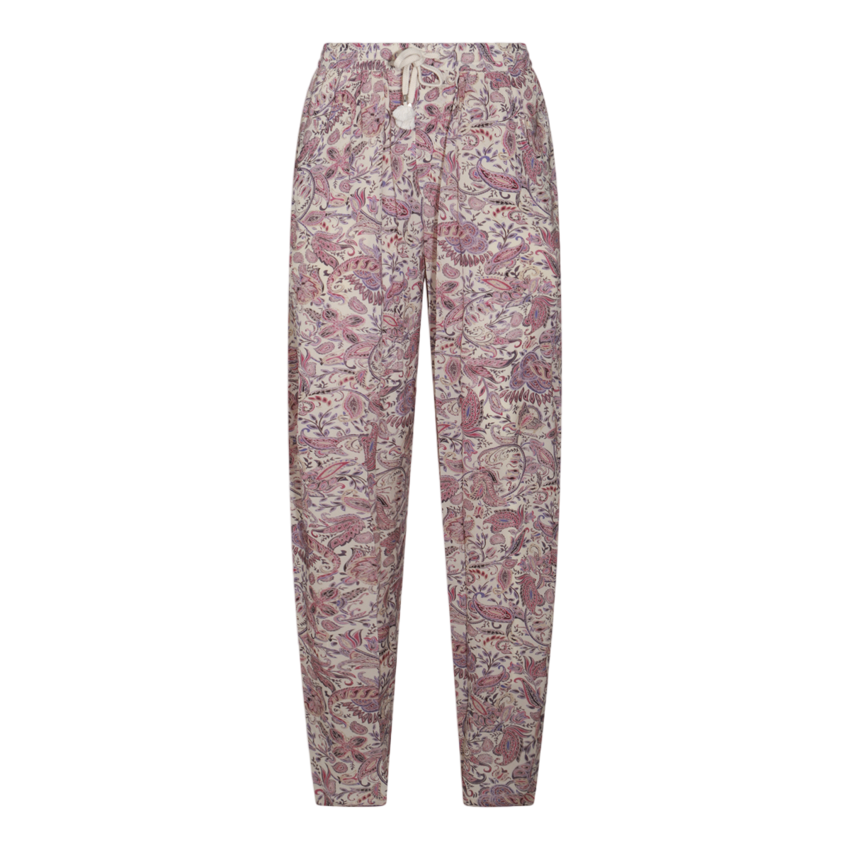 Isabel Marant Relaxed Fit Trousers With Tapered Leg And Paisley Pattern Roze