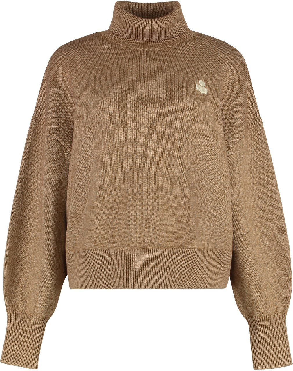 Isabel Marant Nasha Wool blend turtleneck sweater Neutraal
