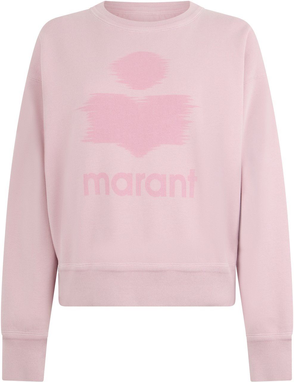 Isabel Marant Sweatshirt in mixed cotton with logo Roze