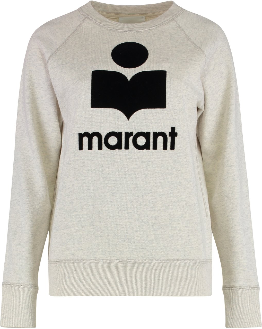 Isabel Marant Millyny Cotton blend crew-neck sweatshirt Neutraal