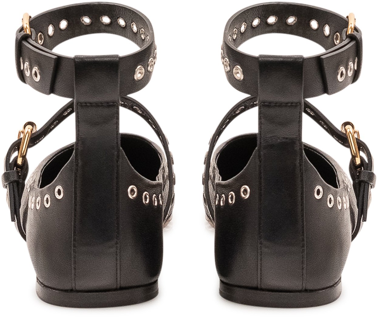 Isabel Marant Ballerine Ylza con Cinturini Zwart