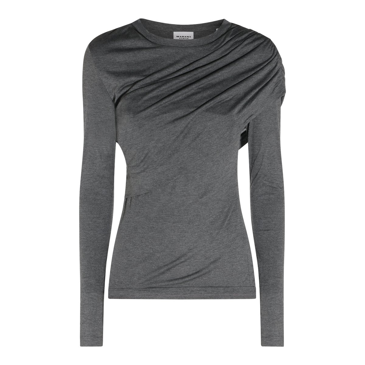 Isabel Marant Long Sleeves Round Neckline Top Grijs