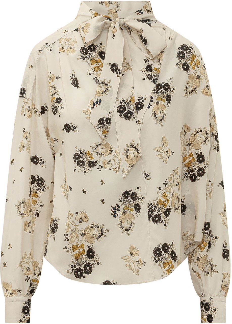 Isabel Marant Fedry Camicia con Fiocco Wit