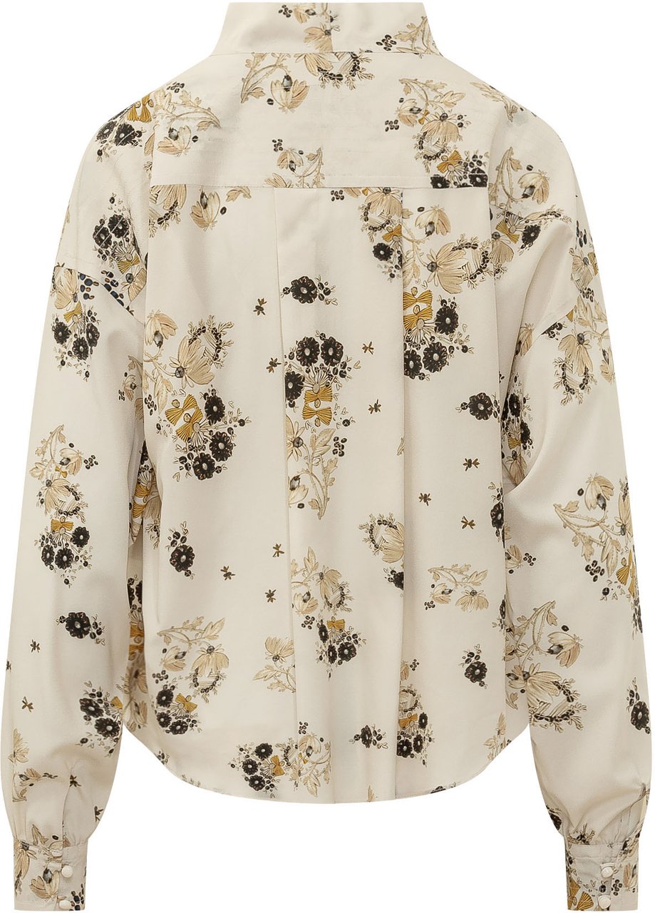 Isabel Marant Fedry Camicia con Fiocco Wit