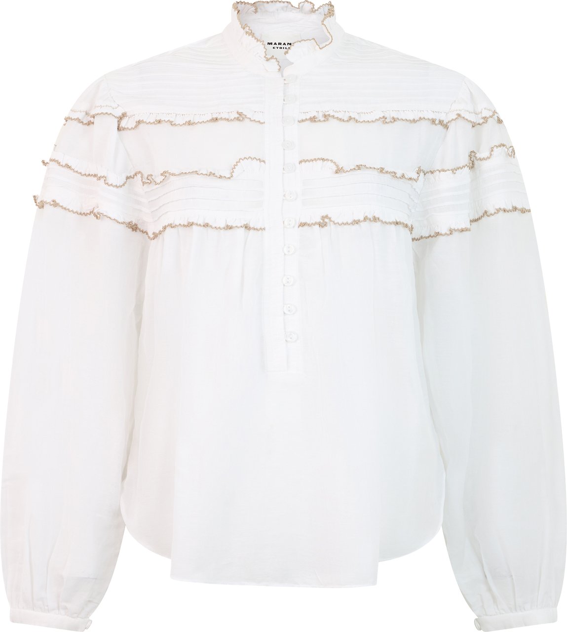 Isabel Marant Blouse with frills Wit